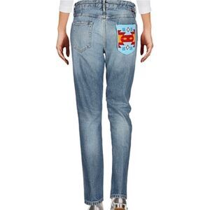 ALANUI Jeans Straight Leg Denim Beaded Size 29